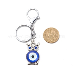 Evil Eye Glass Pendant Keychain&nbsp;KEYC-JKC00371-01