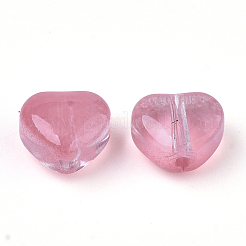 Transparent Spray Painted Glass Beads&nbsp;GLAA-N035-02-A03