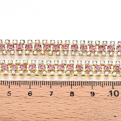 Iron Rhinestone Cup Chains&nbsp;CH-T006-04G-11