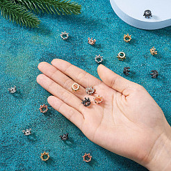 20Pcs 4 Colors Alloy European Beads&nbsp;MPDL-TA0001-06