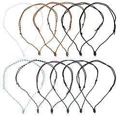 12Pcs 12 Colors Polyester & Spandex Cord Necklaces Making&nbsp;AJEW-TAC00072