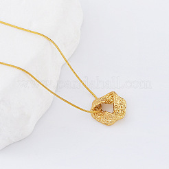 3Pcs Minimalist Stainless Steel Twisted Pendant Necklaces for Women&nbsp;KY1122