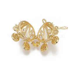Brass Cage Pendants&nbsp;KK-Q749-015G