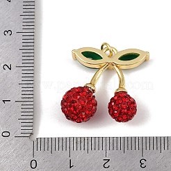 Brass Micro Pave Cubic Zirconia Pendants&nbsp;KK-H072-12G-01