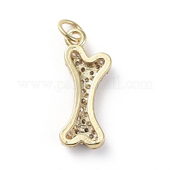 Brass Micro Pave Cubic Zirconia Pendants&nbsp;ZIRC-G157-24G-02