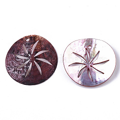Natural Akoya Shell Pendants&nbsp;SHEL-N026-09E