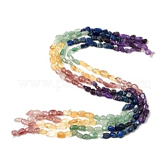 Natural Strawberry Quartz & Citrine & Amethyst & Green Aventurine & Lapis Lazuli Beads Strands&nbsp;G-L610-B15-01