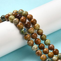 Natural Yellow Chrysocolla Beads Strands&nbsp;G-H298-A07-02