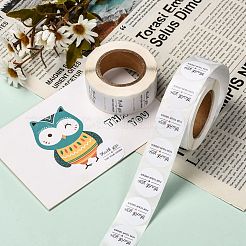 1 Inch Thank You Adhesive Label Stickers&nbsp;X-DIY-J002-C03