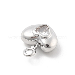 Brass Micro Pave Cubic Zirconia Pendants&nbsp;LS-KK-D283-02P