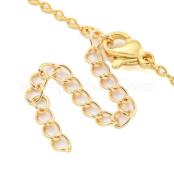 Brass Micro Pave Clear Cubic Zirconia Pendant Necklaces&nbsp;NJEW-M220-01B-G