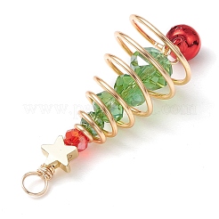 Brass & Glass Pendants&nbsp;PALLOY-JF02991-03