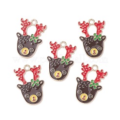 Christmas Alloy Enamel Pendants&nbsp;ENAM-O053-01KCG-01