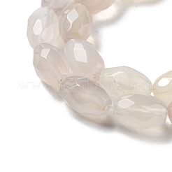 Natural White Agate Beads Strands&nbsp;G-P520-C14-01
