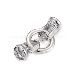 Brass Fold Over Clasps&nbsp;X-KK-F0297-23-NR
