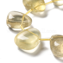 Natural Lemon Quartz(Heated) Beads Strands&nbsp;G-P528-E01-01