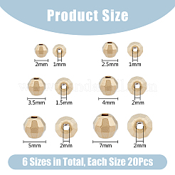 120Pcs 6 Styles Brass Spacer Beads&nbsp;KK-DC0003-63