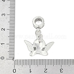 Rack Plating Brass European Dangle Charms&nbsp;KK-R200-04AS-02