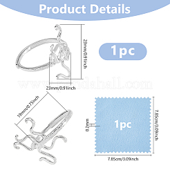 1Pc Adjustable 925 Silver Ring Adjustable Ring Findings&nbsp;FIND-DC0006-64P