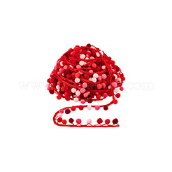 6.5 Yards Gradient Color Polyester Pom Pom Ball Tassel Ribbons&nbsp;DIY-GA0006-95D