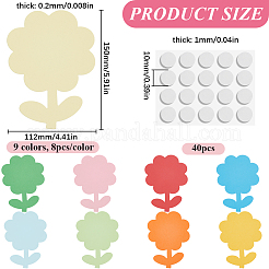 8 Sets Flower Paper for Wedding Party Home Decoration&nbsp;AJEW-SP0001-32A