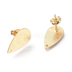 Brass Stud Earring Findings&nbsp;KK-M211-02G