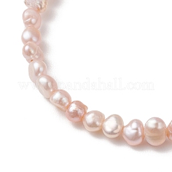 Natural Cultured Freshwater Pearl Beads Stretch Bracelets for Women&nbsp;BJEW-JB13067