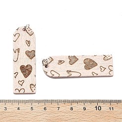 Printed Wood Pendants&nbsp;FIND-R050-02C
