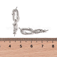 Brass with Cubic Zirconia Stud Earring Findings&nbsp;LS-KK-B087-07P