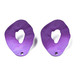 Spray Painted Iron Stud Earring Findings&nbsp;IFIN-N008-022B