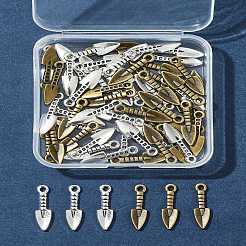 60Pcs 2 Colors Tibetan Style Alloy Pendants&nbsp;TIBEP-FS0001-23