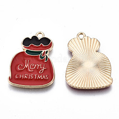 Eco-Friendly Alloy Enamel Pendants&nbsp;ENAM-Q437-066-NR