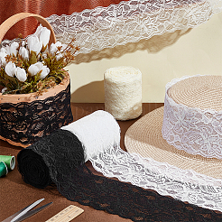 12 Yards 3 Colors Polyester Lace Trim&nbsp;OCOR-NB0002-61