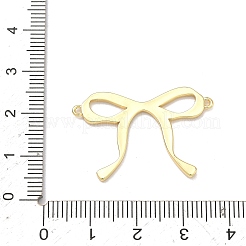 Brass Bowknot Links Connector Charms&nbsp;KK-B170-07G