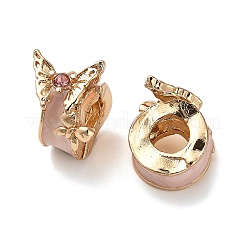 Alloy Rhinestone European Beads&nbsp;FIND-Q115-02G