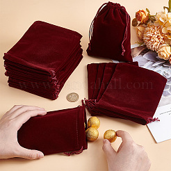 30Pcs Rectangle Velvet Pouches&nbsp;TP-PH0001-21A