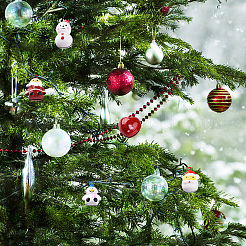 20Pcs 5 Style Christmas Baking Paint Brass Bell Pendants&nbsp;KKB-SC0001-01