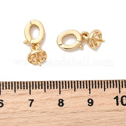 Brass Micro Pave Cubic Zirconia Pendant Bails&nbsp;KK-Z131-02G