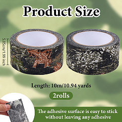 Cotton Camouflage Ribbons&nbsp;OCOR-WH0078-499