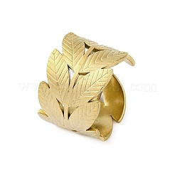304 Stainless Steel Open Cuff Ring for Women&nbsp;RJEW-Z083-02G-02