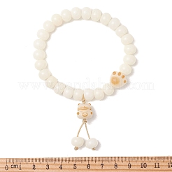 Natural Bodhi Root Charm Bracelets&nbsp;BJEW-TA00731