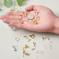Brass Clip-on Earrings Findings&nbsp;KK-TA0007-66