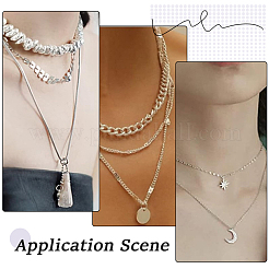 3Pcs Sterling Silver Chain Extender&nbsp;STER-BBC0009-70B