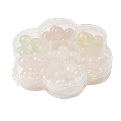 42Pcs Transparent Resin UV Reactive Beads&nbsp;RESI-Z041-05