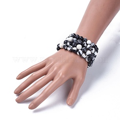 Natural Zebra Jasper Beads Stretch Bracelets&nbsp;BJEW-JB04164