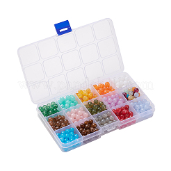450Pcs 15 Colors Round Imitation Gemstone Acrylic Beads&nbsp;OACR-YW0001-19
