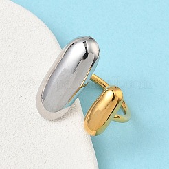 304 Stainless Steel Cuff Open Rings for Women&nbsp;RJEW-B158-02GP-01