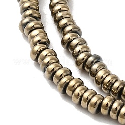 Electroplated Synthetic Non-magnetic Hematite Beads Strands&nbsp;G-I364-I01-01B