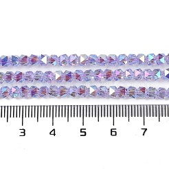 Electroplate Glass Beads Strands&nbsp;GLAA-Q105-02