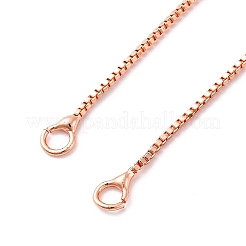 1MM Brass Box Chain Necklace Making&nbsp;NJEW-D302-79RG